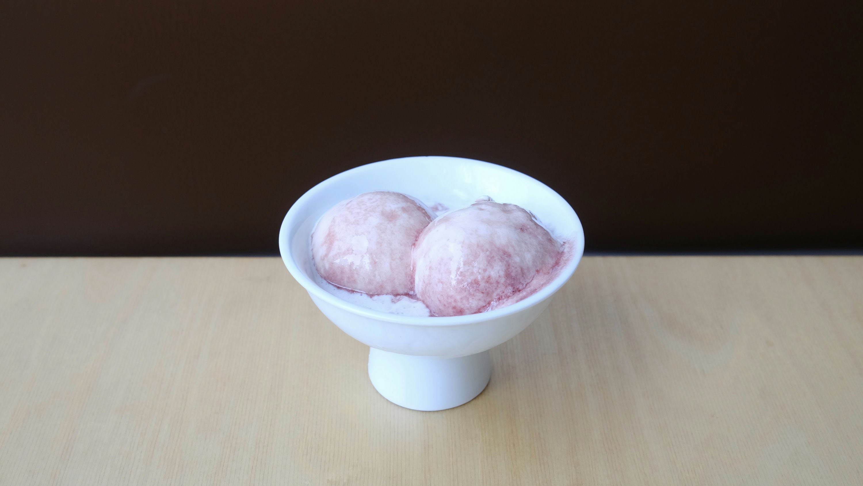 Ice Cream with Black Currant Liquor