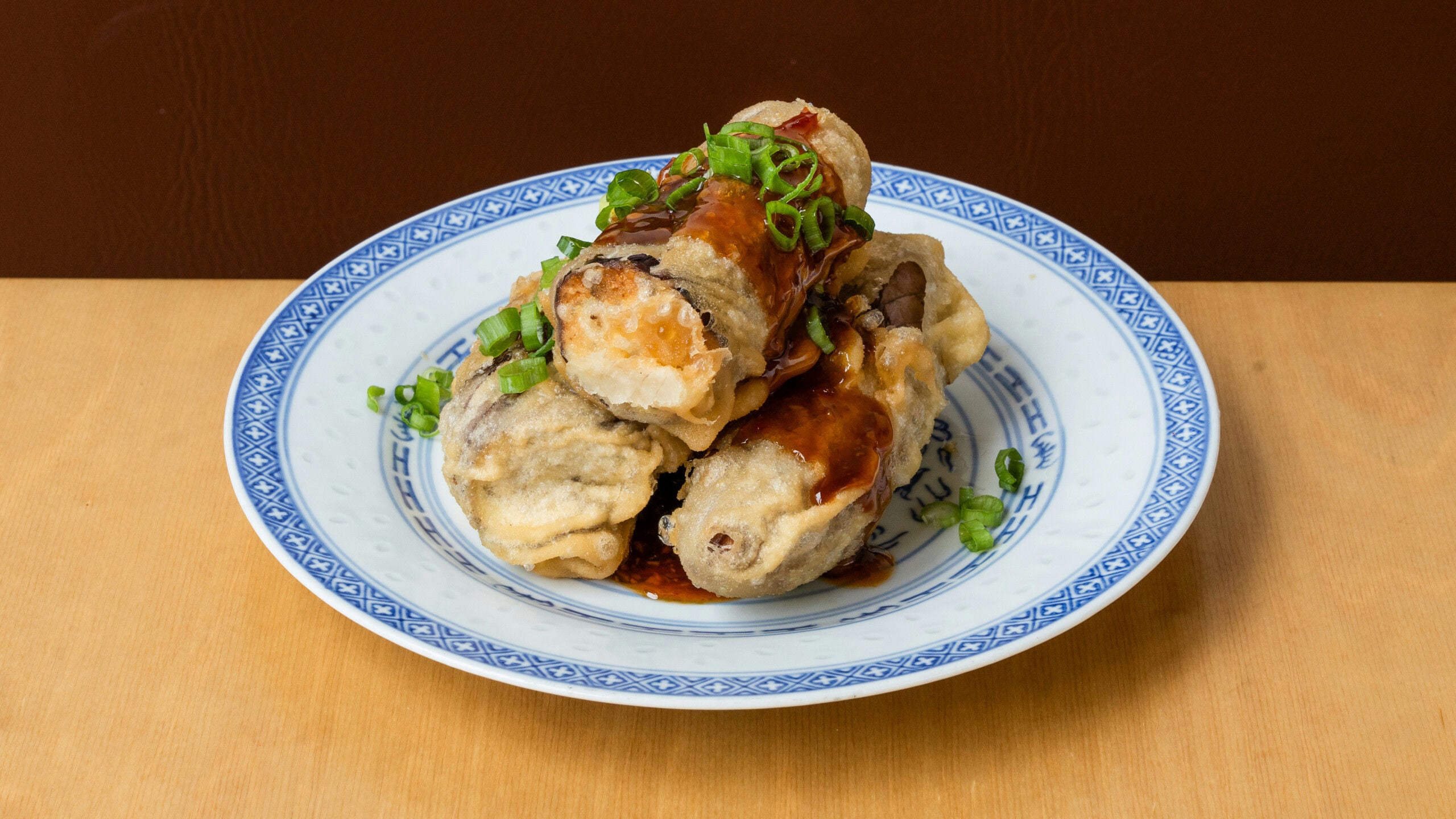 Fried Eggplant Accordions