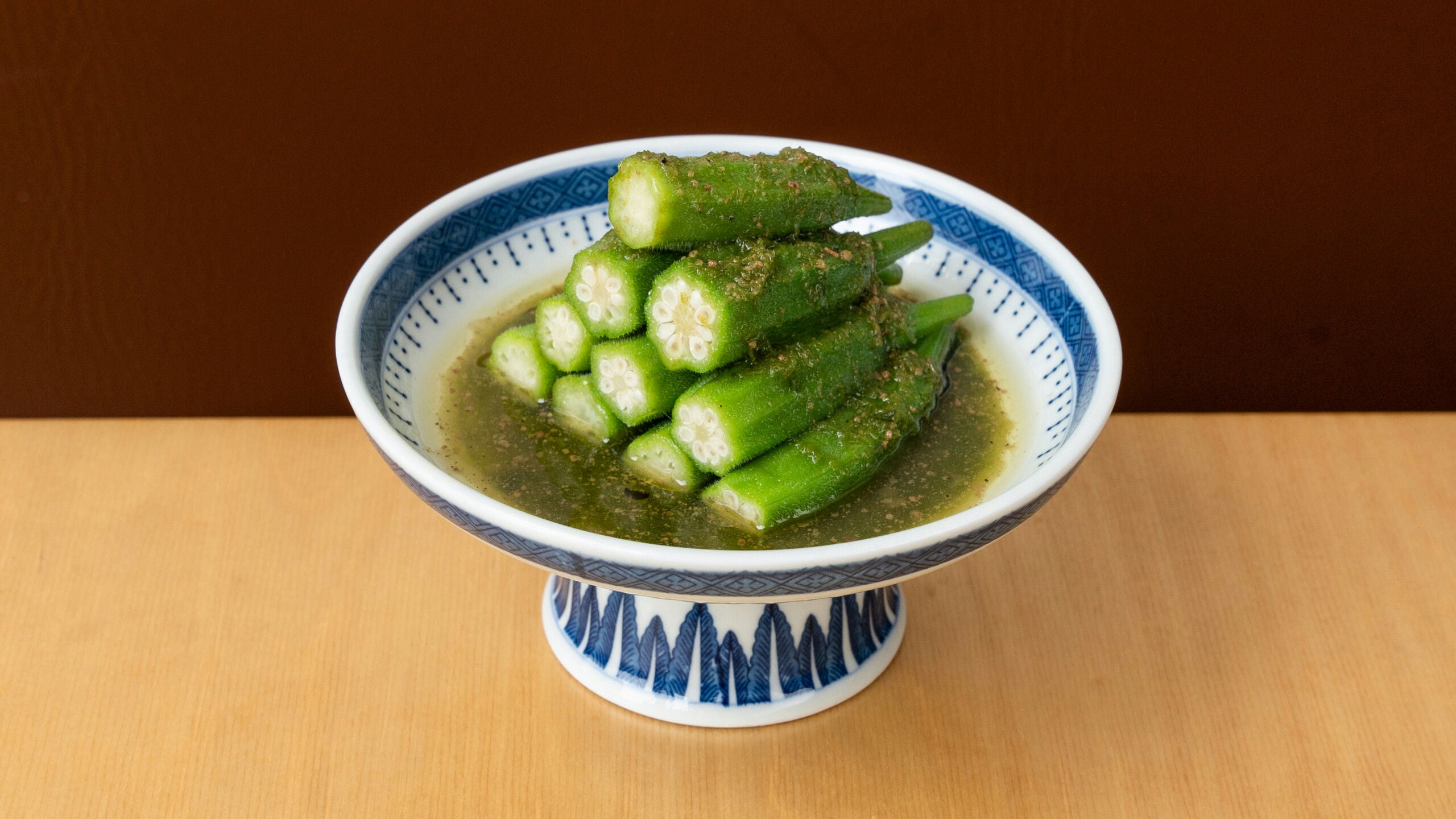 Okra with Sichuan Pepper Sauce