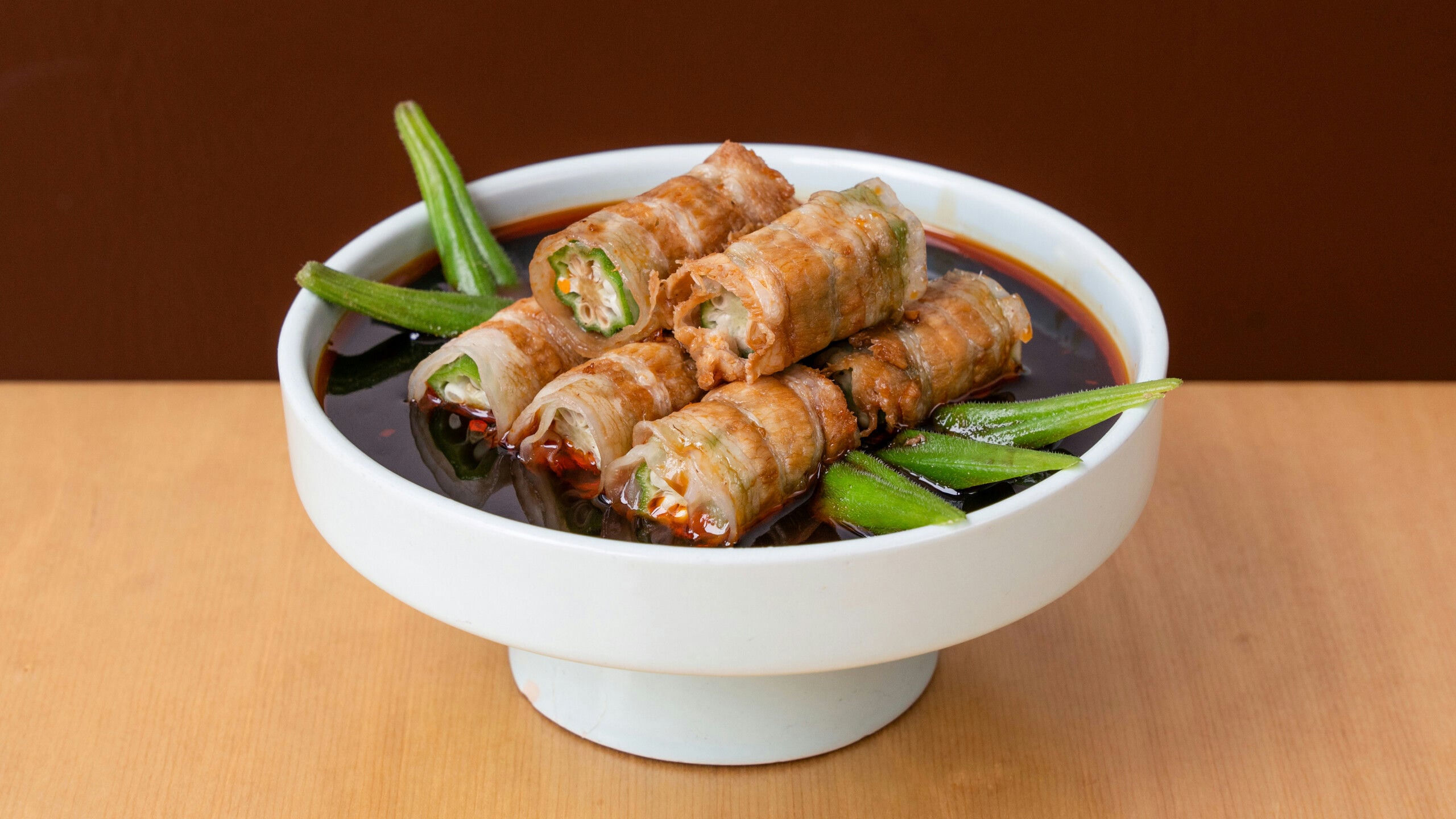Pork and Okra Mini Rolls