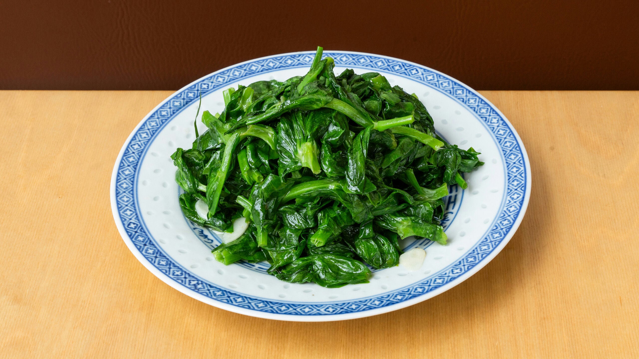 Snow Pea Shoots with Garlic
